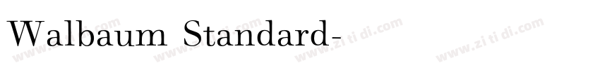 Walbaum Standard字体转换